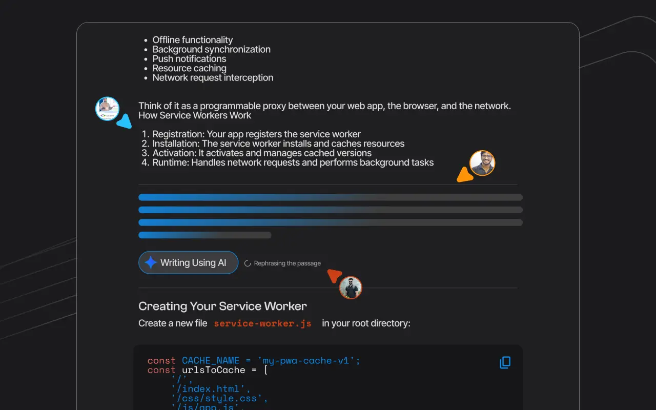 Stepwik lab editor with steps and content
