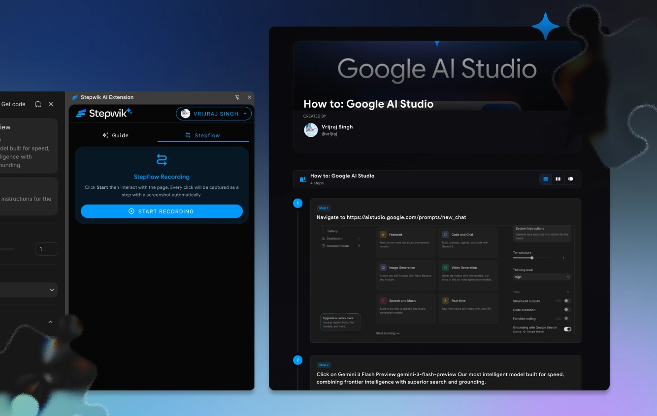 Stepflow screenshot guide preview